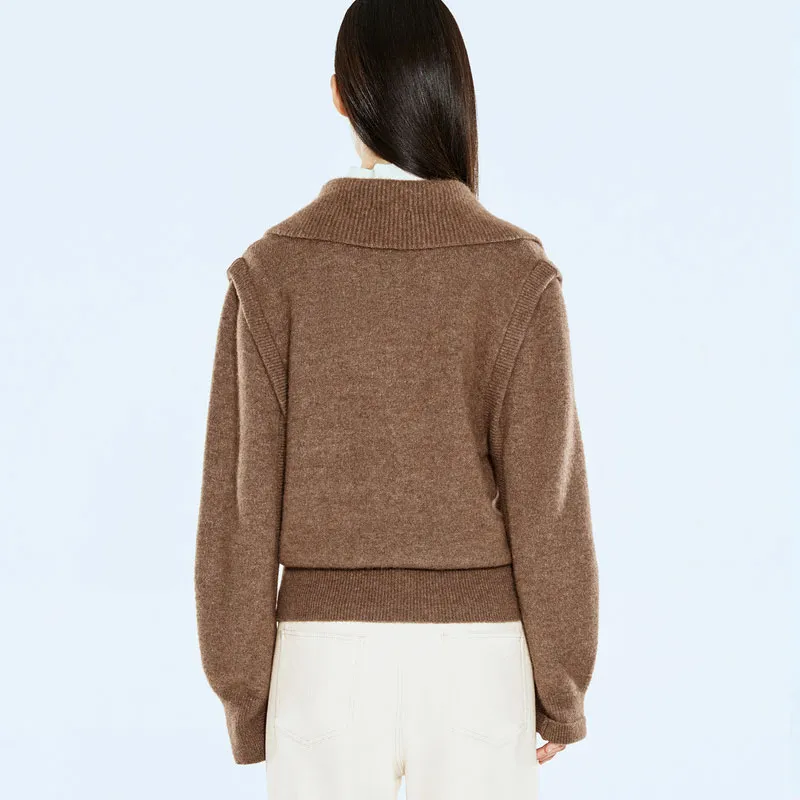 COVERINS Sweater Women's Coffee-2