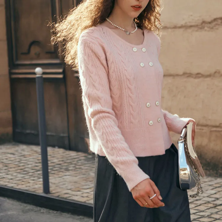 Olrain Knitwear Women's Light Pink-1