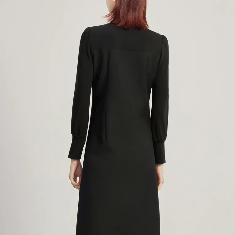 FINITY Long Sleeved Dresses Women's Black-1