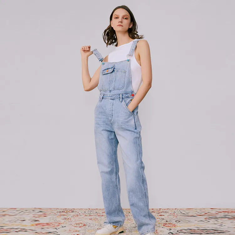 Hey Joanie Logo print Dungarees-2
