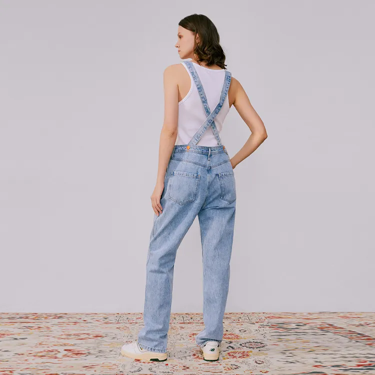 Hey Joanie Logo print Dungarees-1