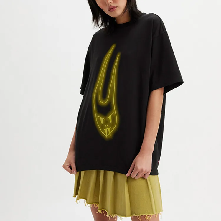 Levi’s Barbie Ferreira Co-brand Drop Shoulder Sleeve T-Shirt Women's Black-2