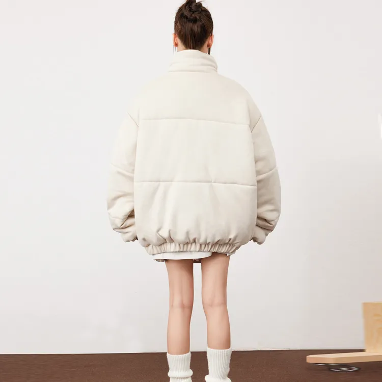 ZUOBEIKA Puffer Jacket Women's Apricot-1