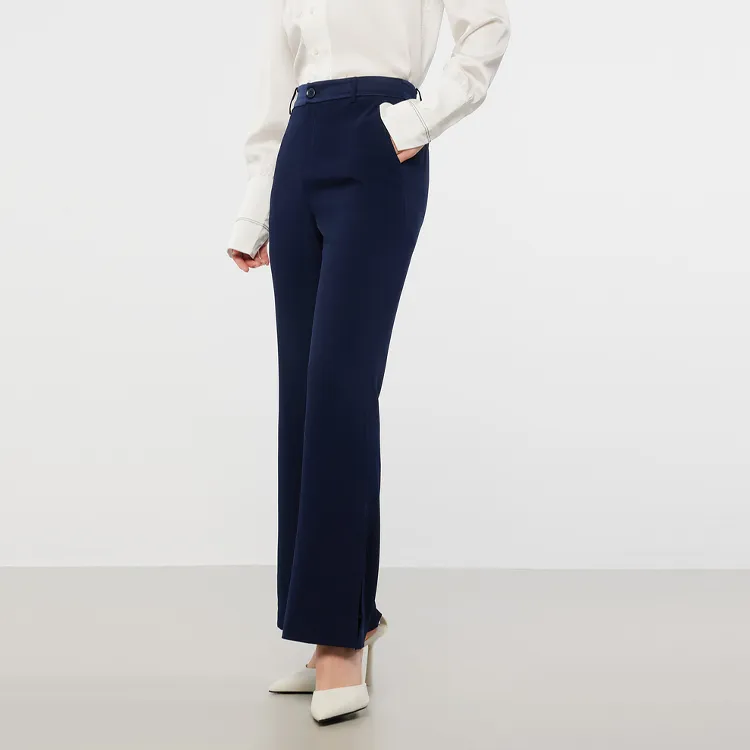 JZ. ANNAKRO Casual Pants Women's Dark Blue-2