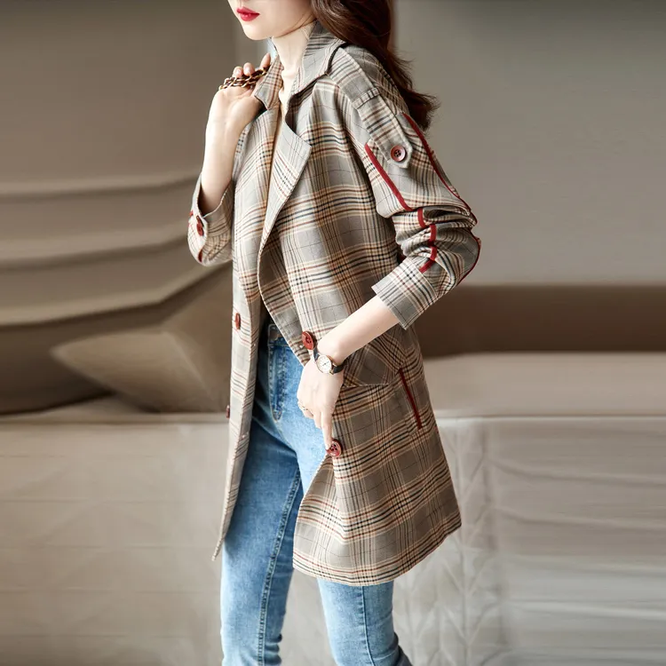 【dme】 Trench Coat Women's Dark Red-2