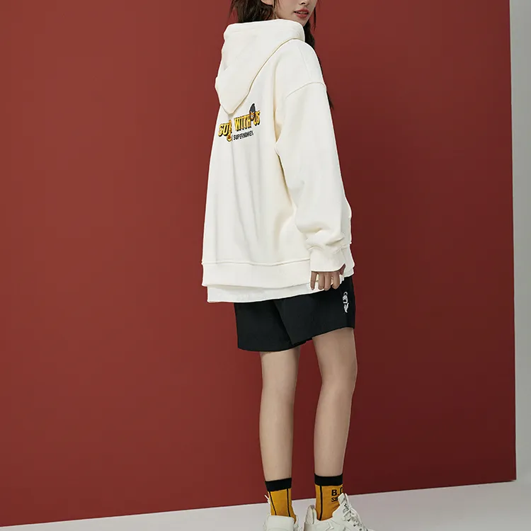 B.Duck Sweatshirts Women's Ecru Fleece Lined-3