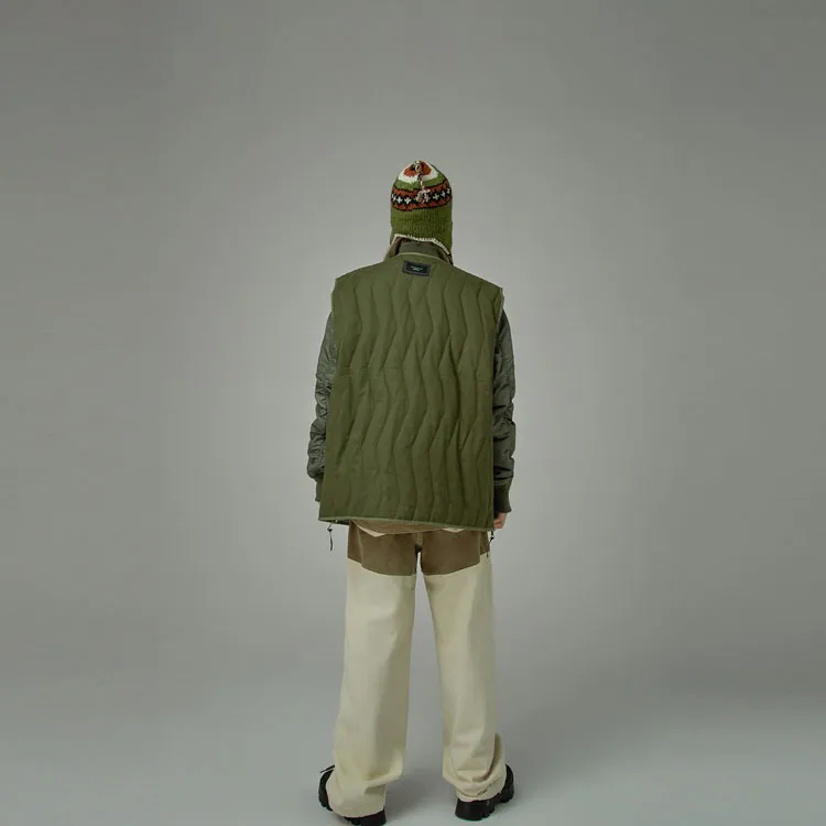 NO ONE ELSE Vest Unisex Mustard Green-1