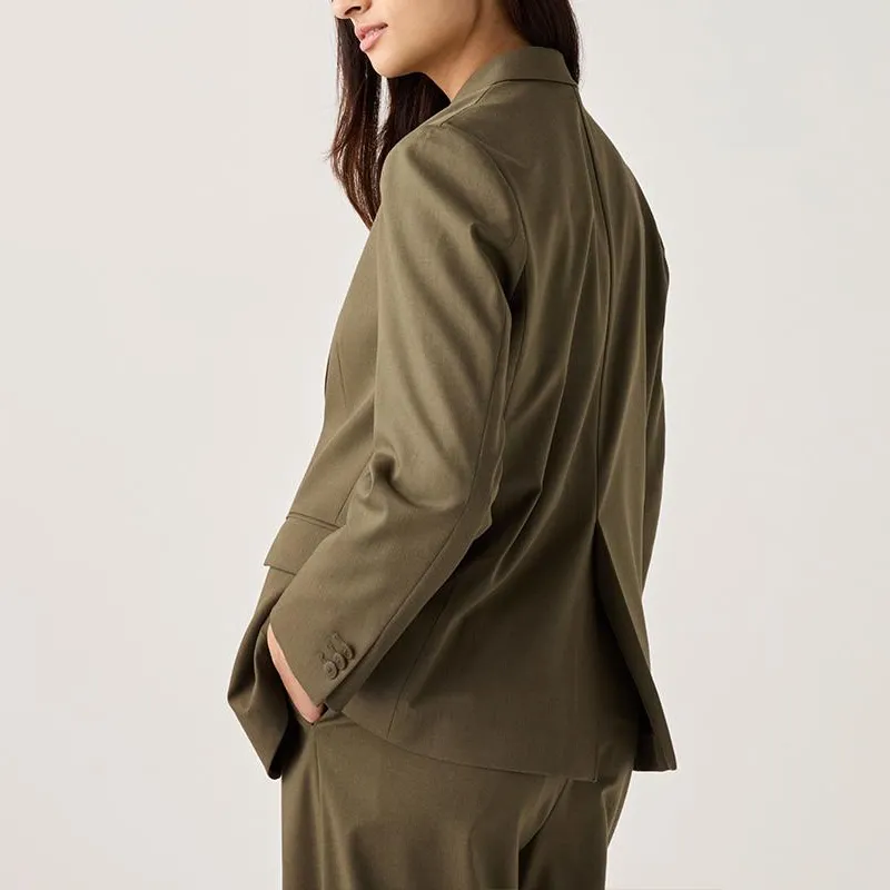 UNIQLO Business Suit Women's Olive-2