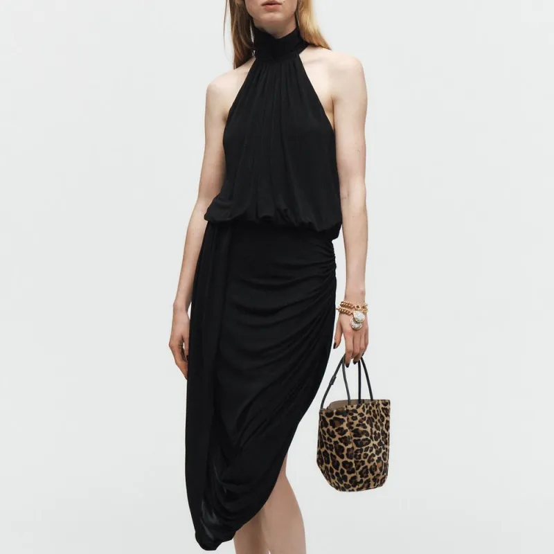 ZARA Sleeveless Dress Women's Black-2