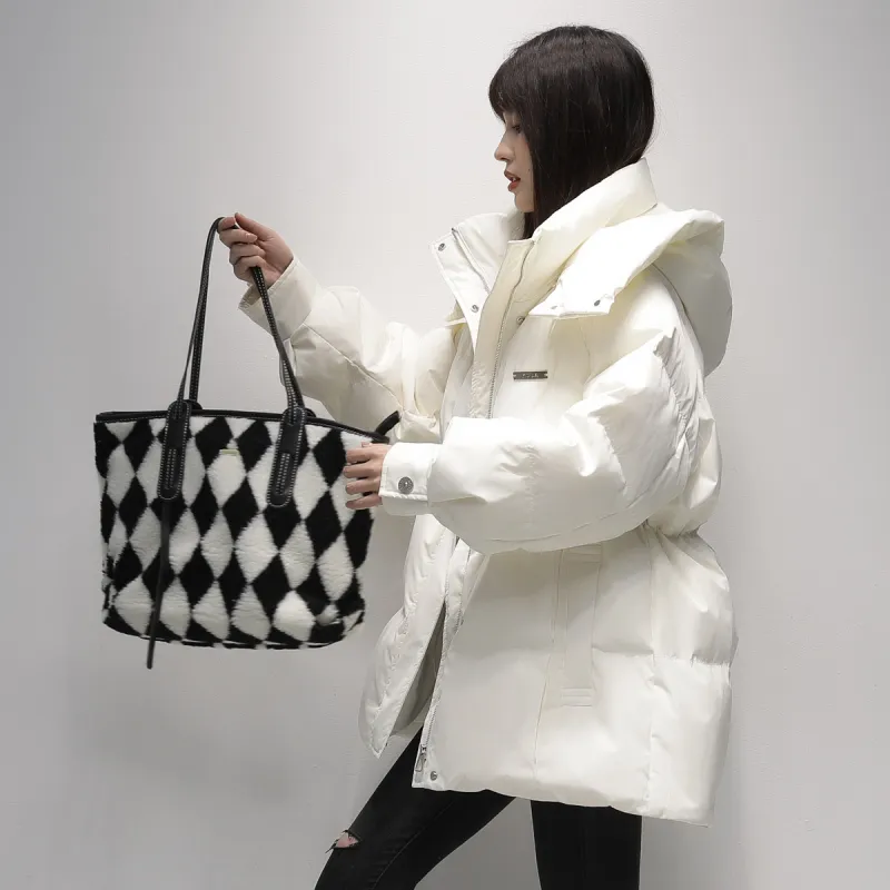 YAYA Down Jackets Women's White-3