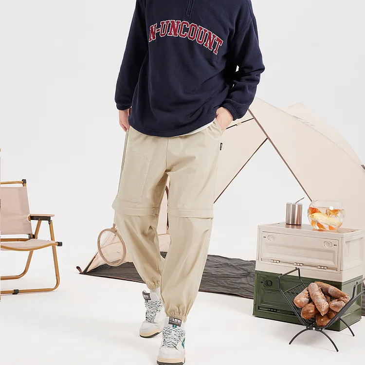 QIAODAN Knitted Sweatpants Men Nut-1