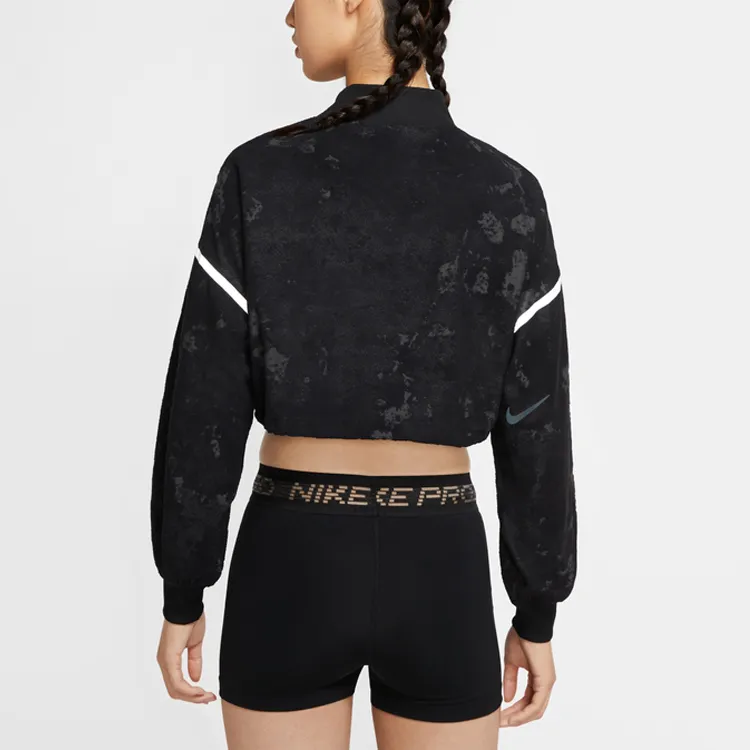 Nike Cropped Coats Women's Black/Dark Smoke Gray/Reflective Black-2