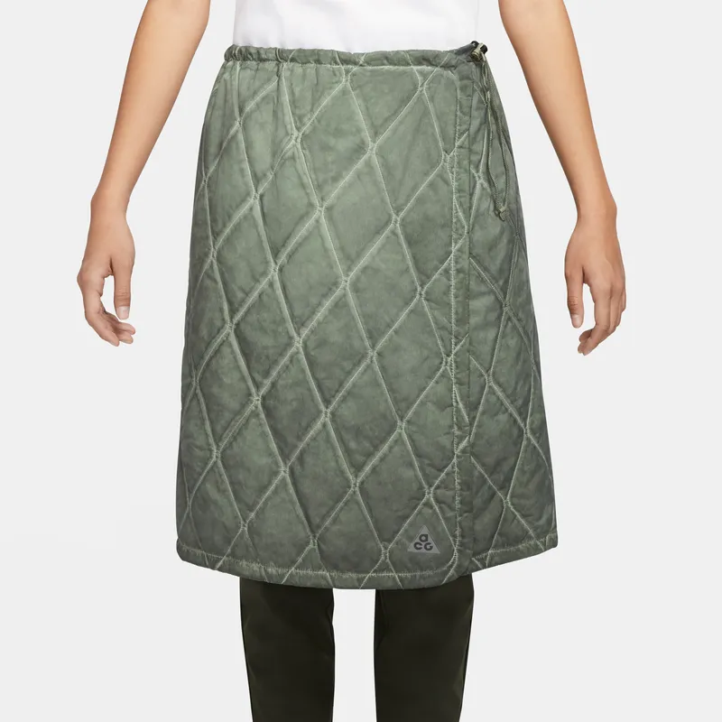 Nike ACG Casual Long Skirts Women's Light Green Gray-1