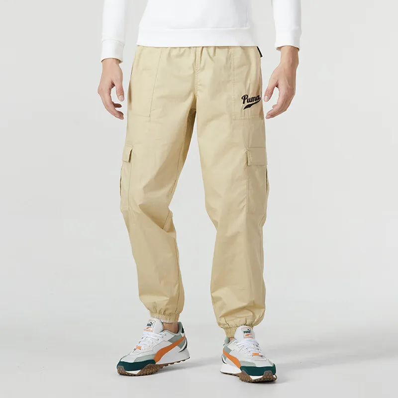 PUMA Casual Pants Men Khaki-1