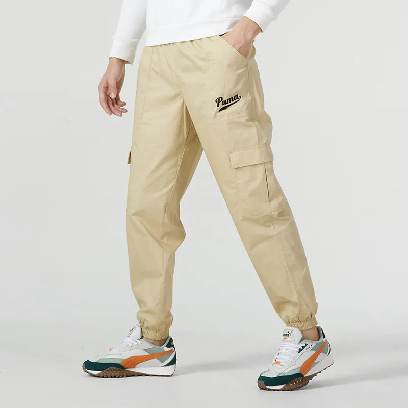 PUMA Casual Pants Men Khaki-2