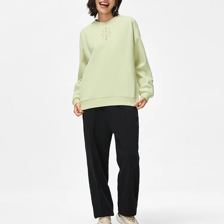 LiNing Sports Life Collection Sweatshirt Women's Jade Porcelain Green-1