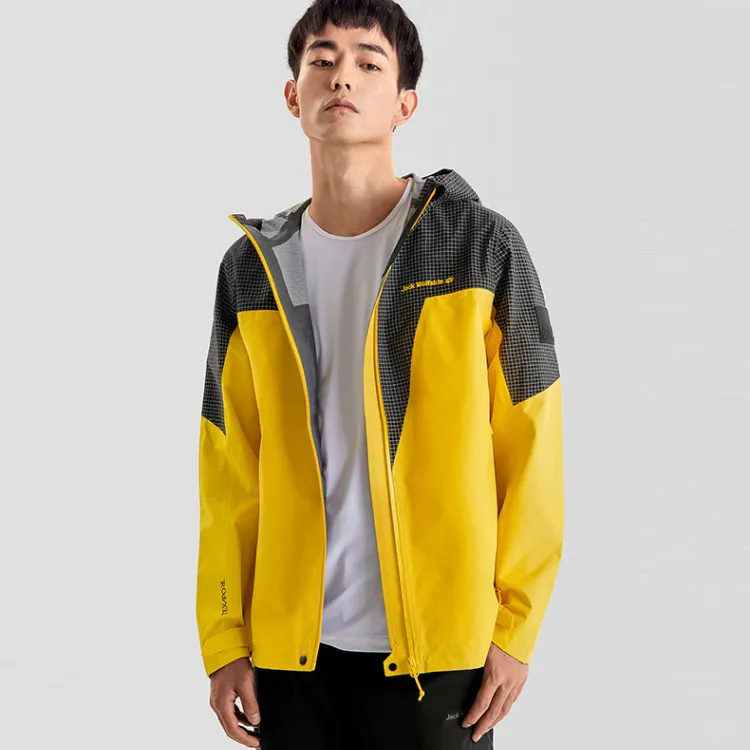 Jack Wolfskin Waterproof And Windproof Windbreaker Jacket Men's-1