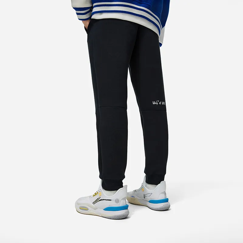 LiNing Knitted Sports Pants Men's Black-3