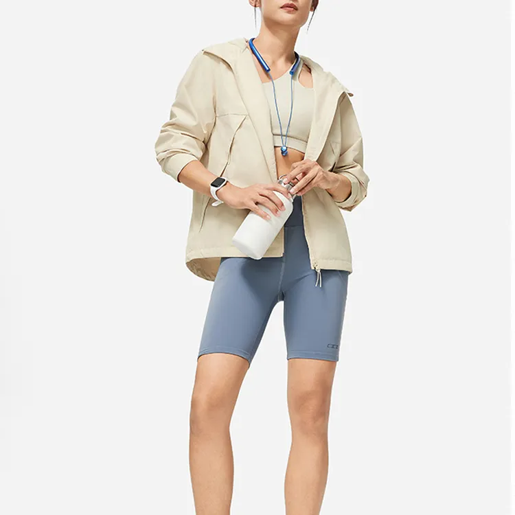LiNing Fitness Series Trench Coat Women's Sand Gravel Gray-2