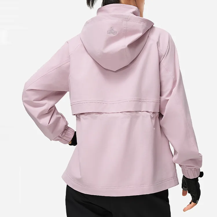 LINING Fitness Series Trench Coats Women's Lotus Red Purple-3