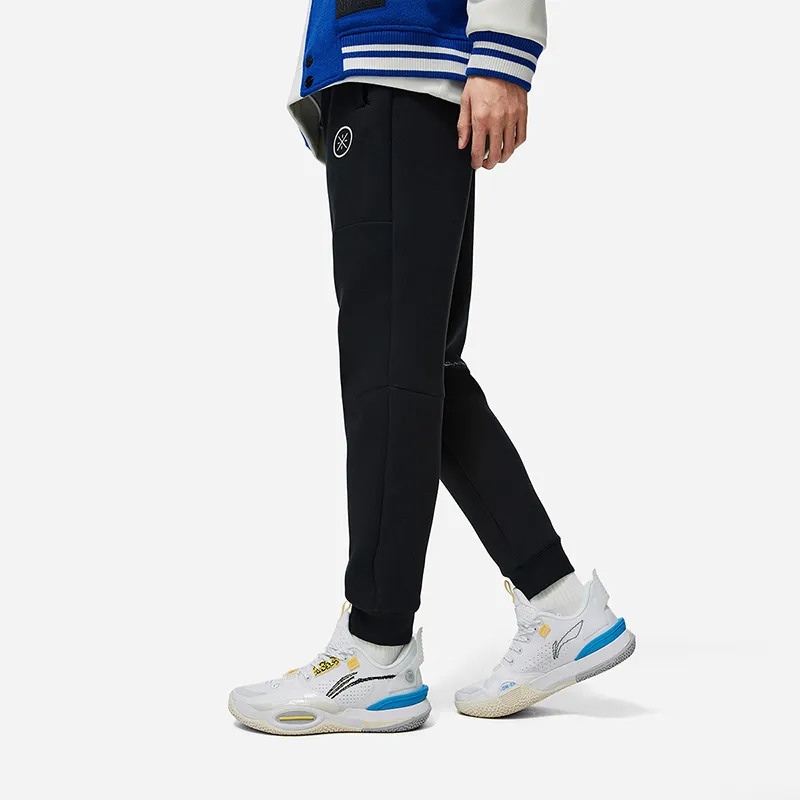 LiNing Knitted Sports Pants Men's Black-4