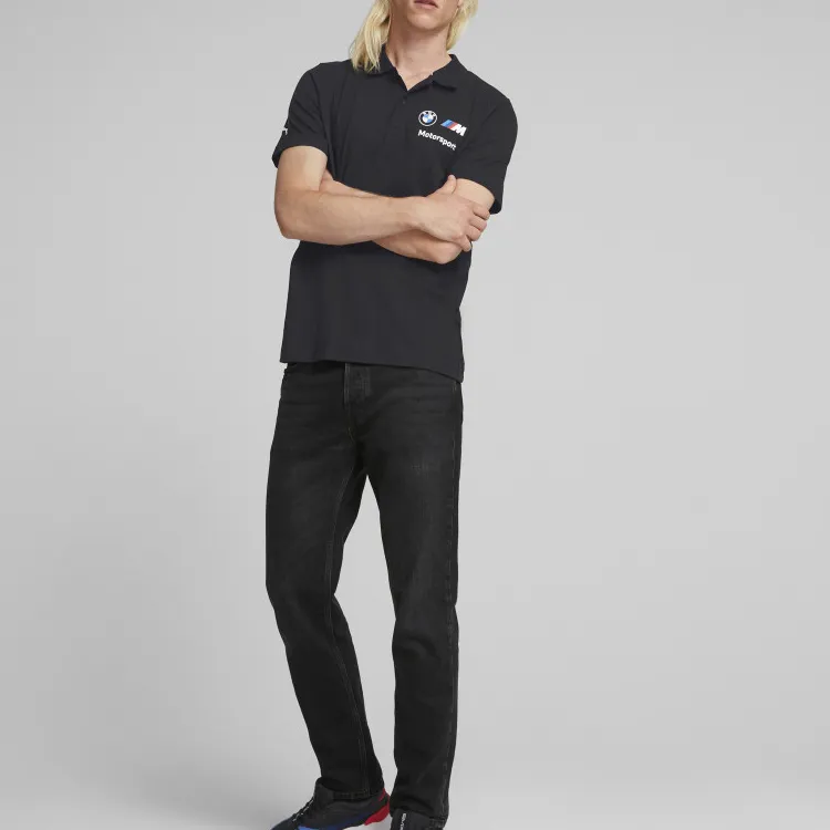 PUMA x BMW Collaboration Motorsport Essentials Polo Shirt Men's Black-2