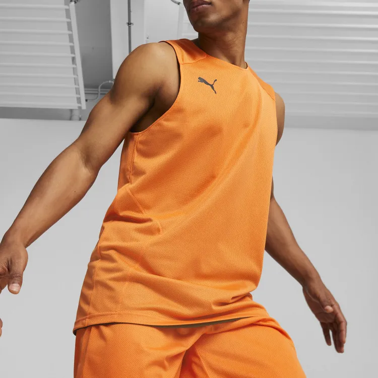 PUMA Tank Tops Men Orange-3