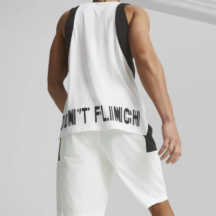 PUMA The Excellence Tank Basketball Jerseys Men's White-4