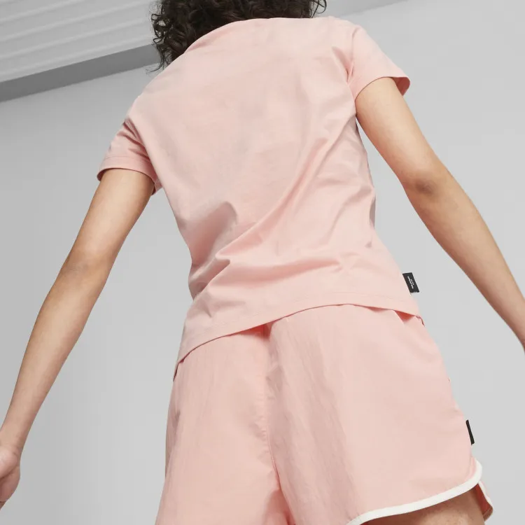 PUMA TEAM Graphic Tee T Shirt Women's Pink-3