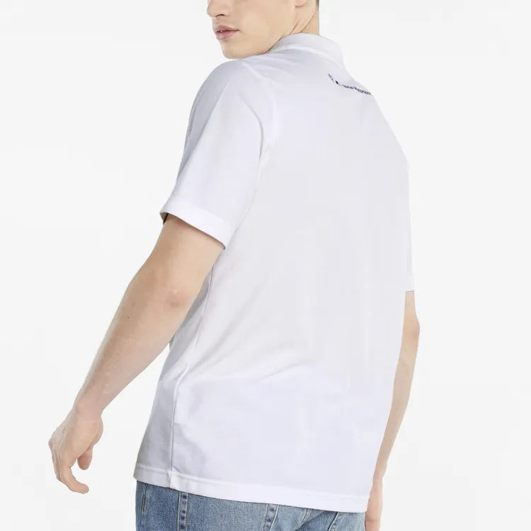 PUMA x BMW BMW M Motorsport Collaboration Motorsport Polo Polo Shirt Men's White-2