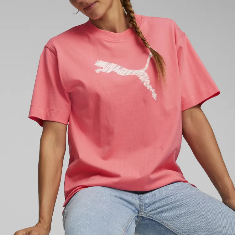 PUMA Dealer Tailored Golf Drop Shoulder Sleeve T-Shirt Women's Pink-2