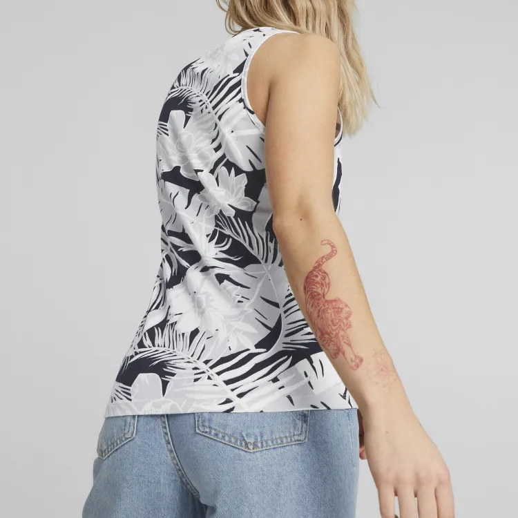 PUMA PUMA X BOKU Essentials+ FLOWER POWER Tank T-Shirt Women's White-3