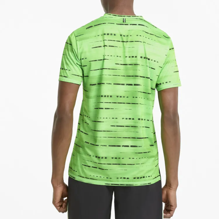 PUMA RUN GRAPHIC SS TEE M T-Shirt Men's Green-3