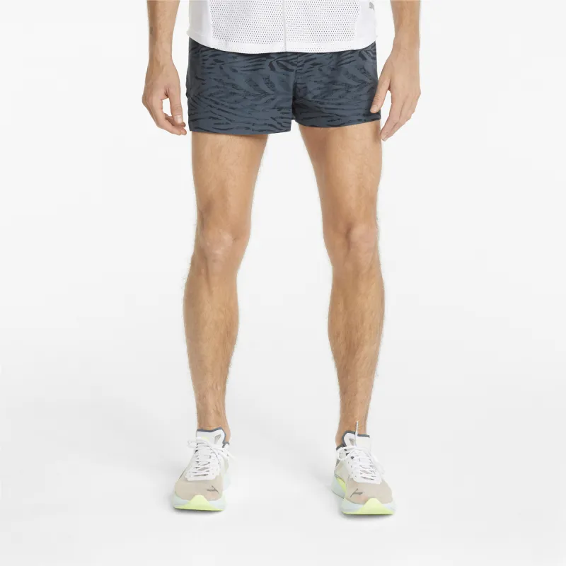PUMA RUN Ultraweave S 3 Split Shorts Casual Shorts Men's Blue-2
