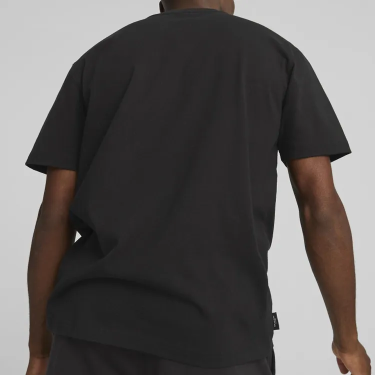 PUMA DOWNTOWN DOWNTOWN Logo Tee T-Shirt Men's Black-3