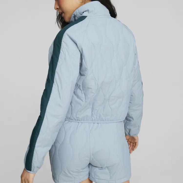 PUMA T7 T7 Quilting Track Jacket Jacket Women's Blue-2