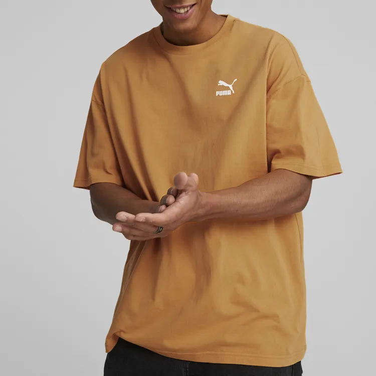 PUMA CLASSICS CLASSICS Oversized Tee T-Shirt Men's Orange-2