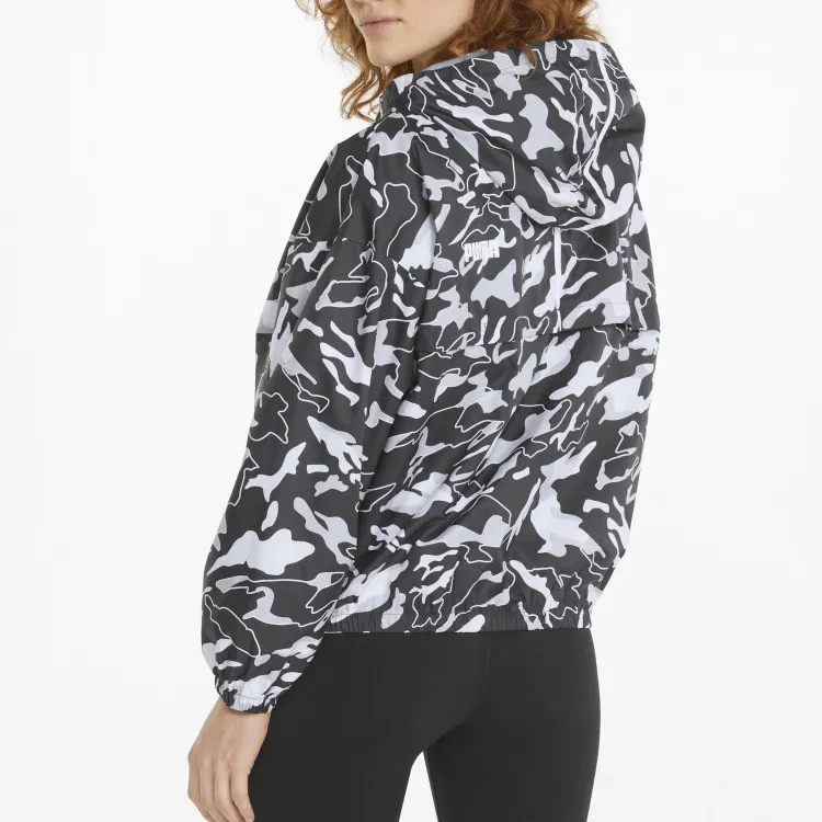 PUMA AOP Modern Sports AOP Windbreaker Jacket Women's Black-3