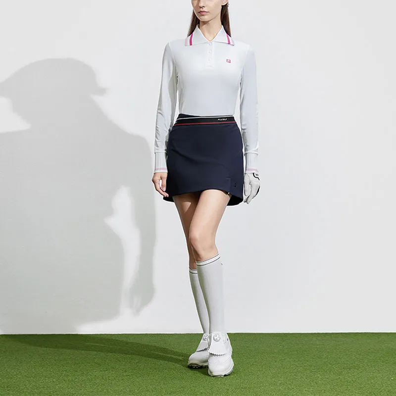 FILA Golf Series Casual Short Skirts Women's Legend Blue-5
