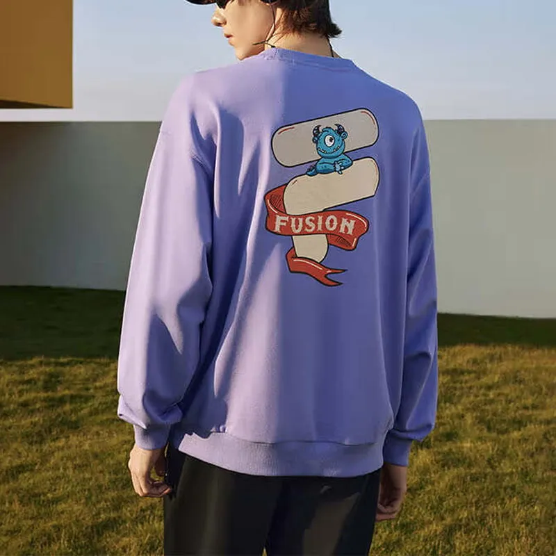 FILA FUSION Sweatshirt Unisex Tulip Purple-3