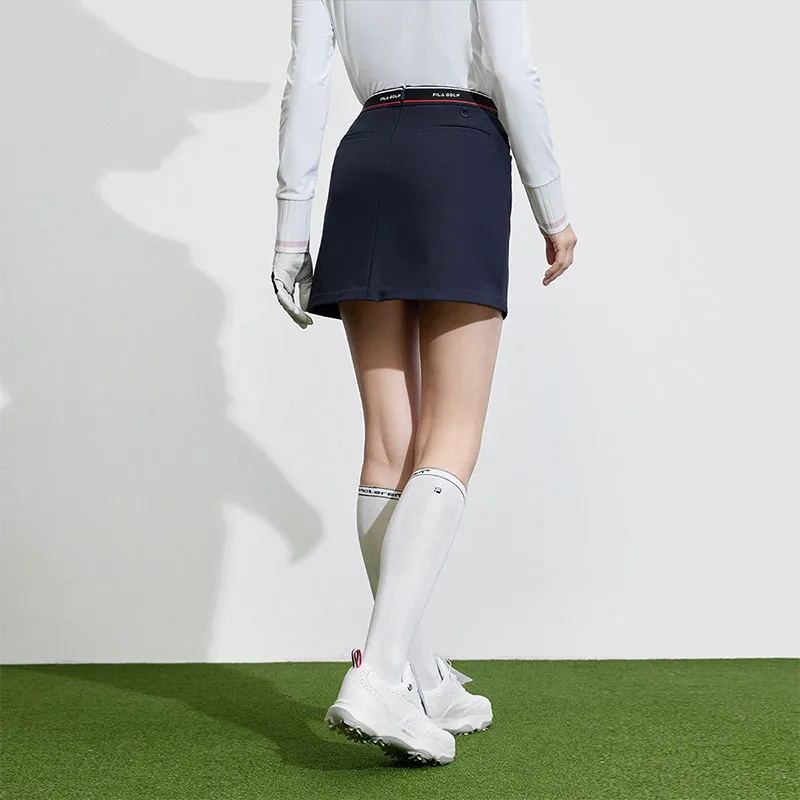 FILA Golf Series Casual Short Skirts Women's Legend Blue-3