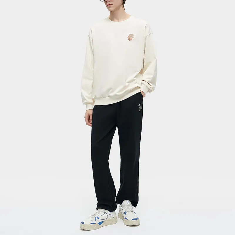 FILA FUSION FOB Series Sweatshirt Unisex Wheat Cream-5