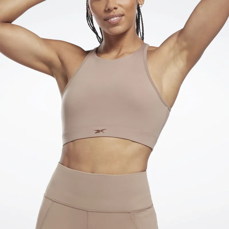 Reebok YOGA LONG LINE Sports Underwear Women's Coffee-2