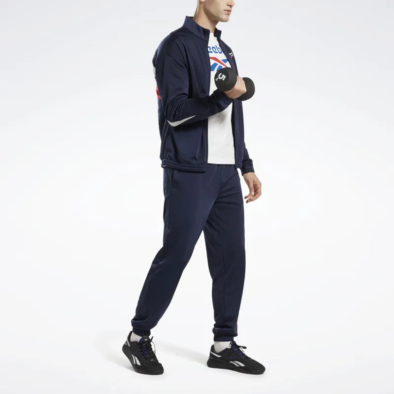 Reebok RI VECTOR KNIT Knitted Sports Pants Unisex Dark Blue-3