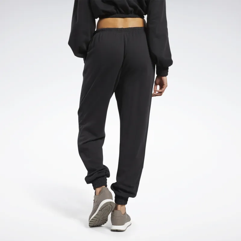 Reebok CL AE ARCHIVE FIT FT Knitted Sports Pants Women's Black-3