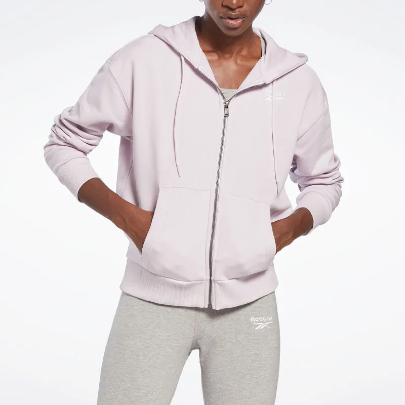 Reebok IDENTITY FRENCH TERRY Jackets Coats Women's Pink-1