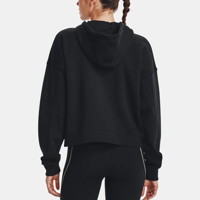 Under Armour Project Rock Fleece Sweatshirt Women's Black-3
