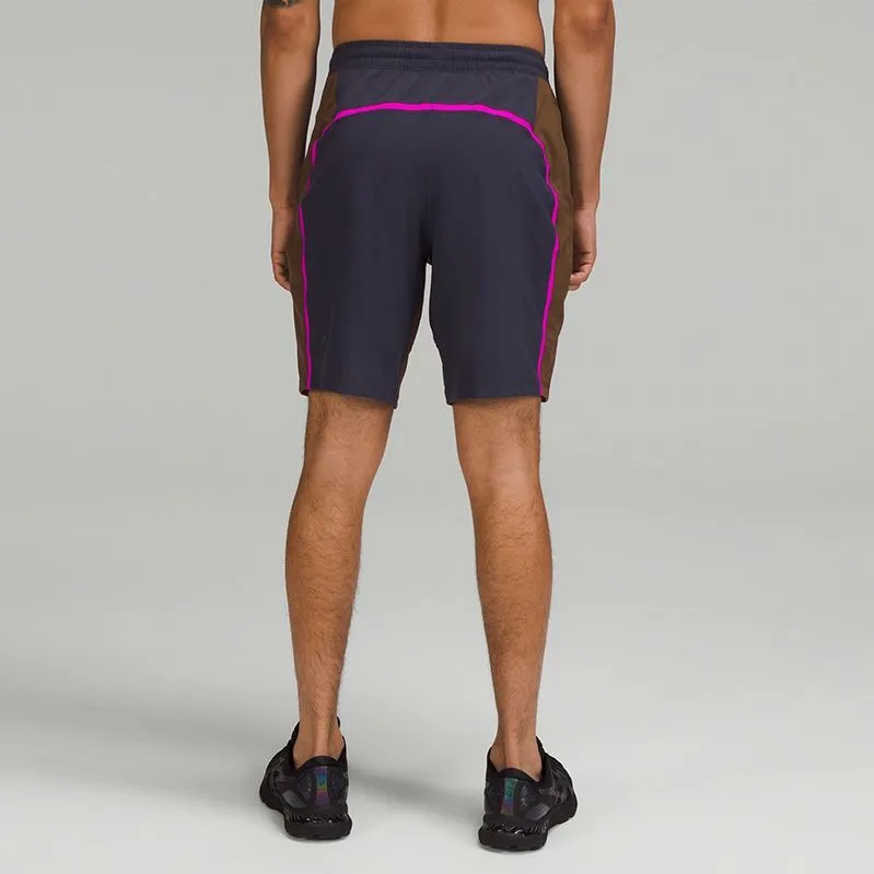Lululemon Pace Breaker Swift™ Fabric Sports Shorts 9' Men's Dark Brown/purple Highlight/graphite Grey-2