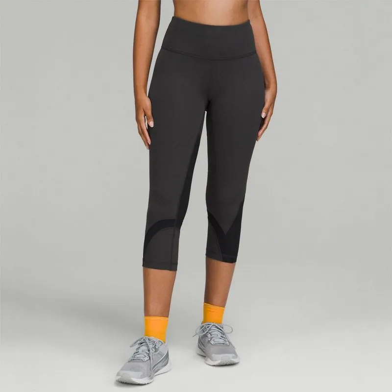 Lululemon Throwback Inspire Luxtreme™ Fabric Sports Pants 21' Women's Graphite Gray/Black-2