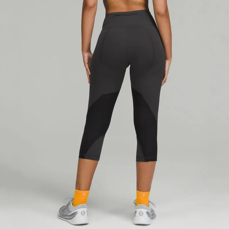 Lululemon Throwback Inspire Luxtreme™ Fabric Sports Pants 21' Women's Graphite Gray/Black-1